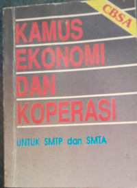 Image of Kamus ekonomi dan koperasi untuk SMTP dan SMTA